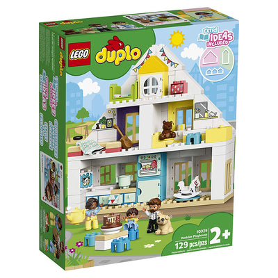 LEGO DUPLO 10929 Modular 3-in-1 Playhouse 129 Build Block Set with 4 Minifigures