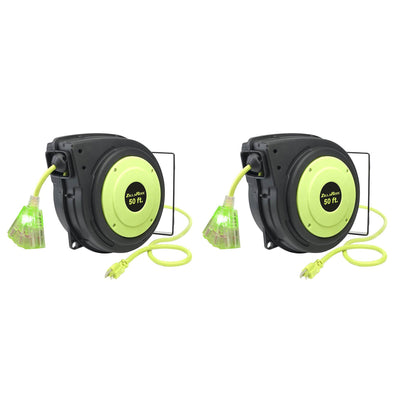 Legacy Manufacturing Flexzilla ZillaReel Electrical Cord Reel Outlet (2 Pack)