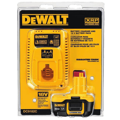 DeWalt 7.2 to 18 Volt NiCd NiMH Lithium Ion Battery Pack & Fast Charger (3 Pack)