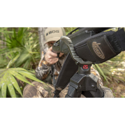 BOG 1100479 Havoc Adjustable Ambidextrous Hunting Shooting Tripod Stand, Black