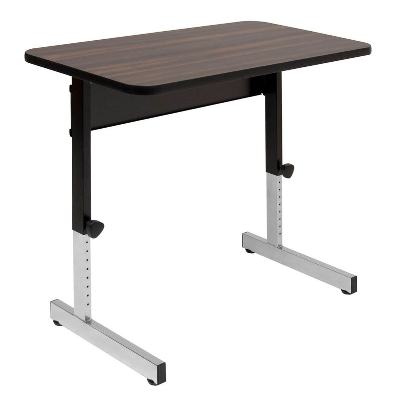 Studio Designs Adapta 36" x 20" Manual Height Adjustable Desk, Walnut (2 Pack)