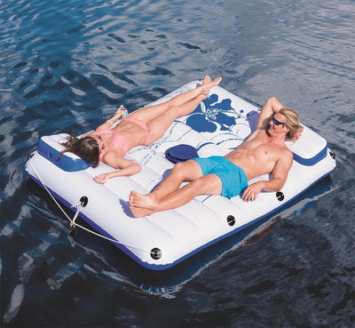 Bestway CoolerZ Side 2-Person Inflatable Floating Lounge w/ Cooler Bag (2 Pack)