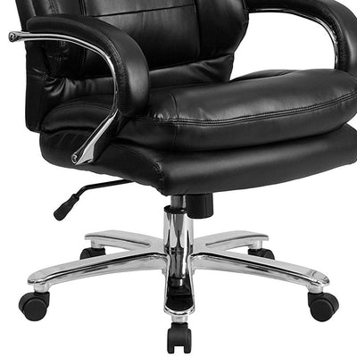 Flash Furniture Intensive Use Leather Hercules Office Swivel Chair (2 Pack)