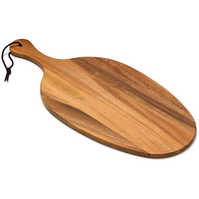 Lipper International 1125 Acacia Wood Oblong-Shaped Paddle Board Serving Tray