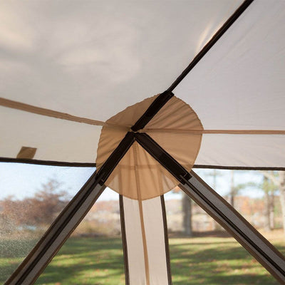 Gazelle G5 4 Person Portable Canopy Gazebo Screen Tent & Wind Panels (2 Pack)