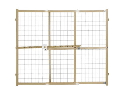 North States 4665 Quick-Fit Wire Mesh Pet/Baby Gate For Wide Openings (2 Pack)