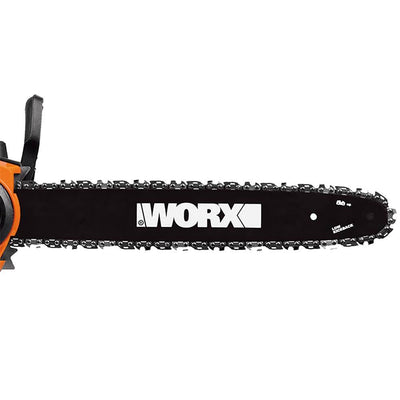 Worx 18 Inch Bar Powerful 15 Amp Lightweight Corded Electric Chainsaw (2 Pack)