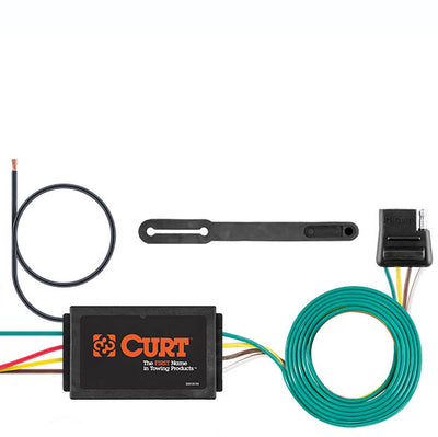 CURT 13204 Class III 2 Inch Square Tube 3500 LB Trailer Hitch & Wiring Harness - VMInnovations