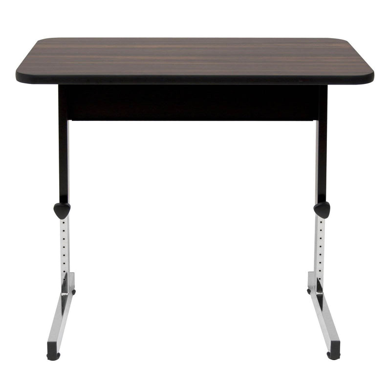 Studio Designs Adapta Table 36" x 20" Manual Adjustable Desk, Walnut (6 Pack)