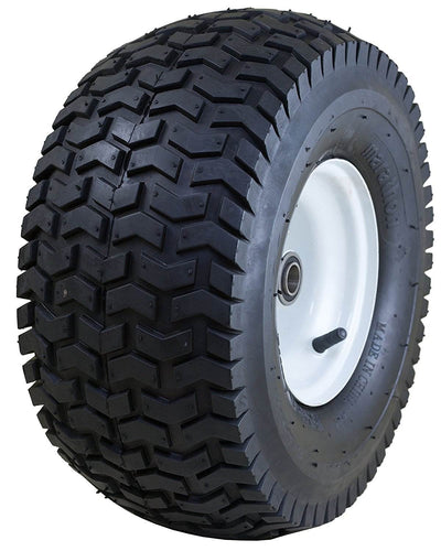 Marathon 15 x 6.50 6 Inch Pneumatic Tire for Heavy Riding Lawn Mowers (2 Pack)