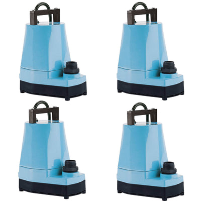 Little Giant 5 MSP 1/6 HP 1200 GPH Submersible or Inline Utility Pump (4 Pack)