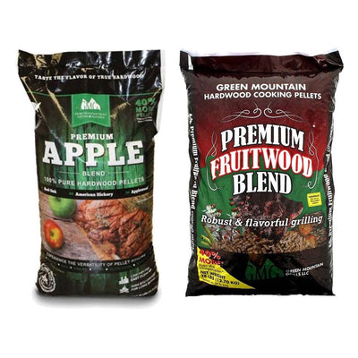 Green Mountain Apple Pure Hardwood Grilling Cooking Pellets & Fruitwood Pellets