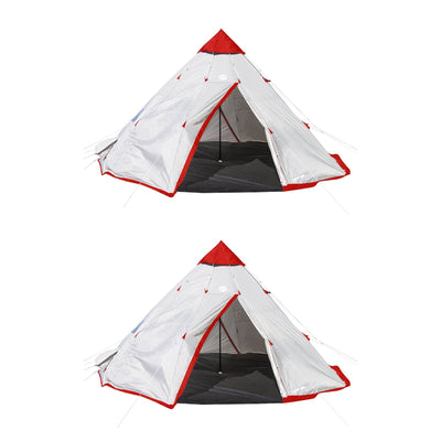 Tahoe Gear Blackhorn 4 Camping 10 Foot 4 Person Sleeper Cone Style Tent (2 Pack)