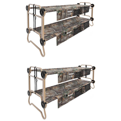 Disc-O-Bed Large Cam-O-Bunk Benchable Bunked Real Tree Double Cot (2 Pack)