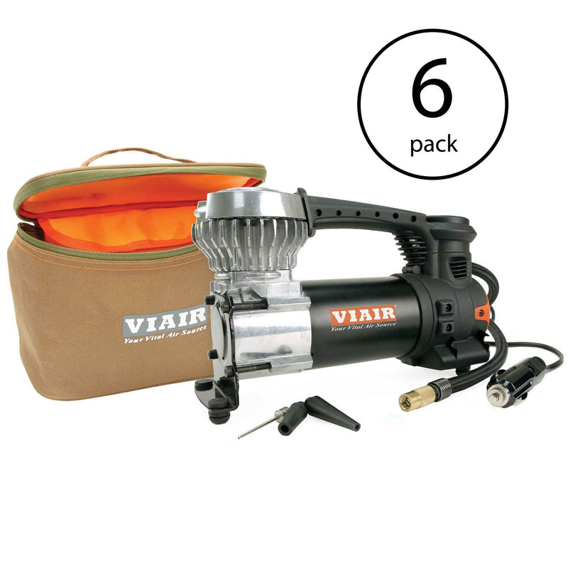 Viair 85P Portable 12V, 60 PSI Air Compressor Kit up to 31 Inch Tires (6 Pack)