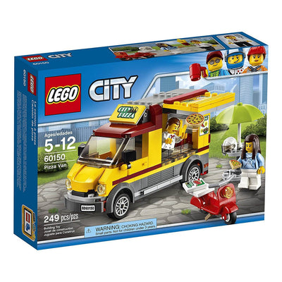 LEGO City Great Vehicles Pizza Van Food Truck & Moped Building Set Kit (2 Pack)