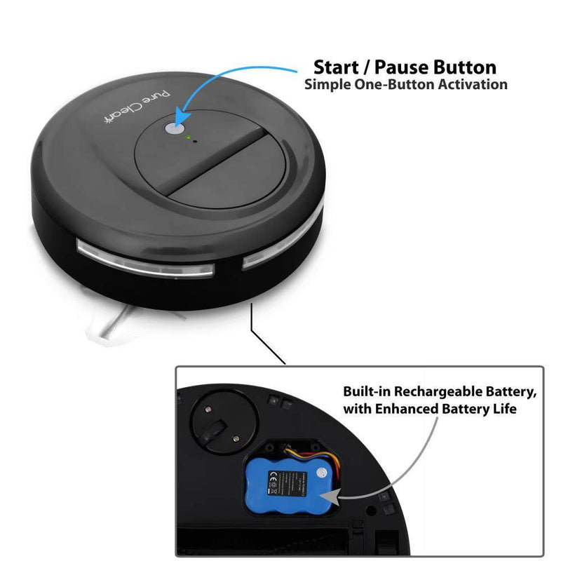 Pyle Pure Clean Auto Self Navigated Smart Robot Vacuum Sweeper Cleaners (4 Pack)