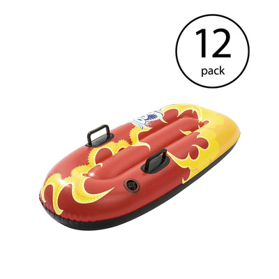 Bestway H2GO Snow Flurryz Sled Outdoor Inflatable Kids Snow Tube Sled (12 Pack)