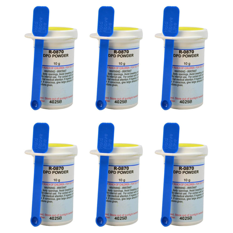 Taylor R0870-I Swimming Pool Spa Test Kit Replacement DPD Powder 10g (6 Pack)