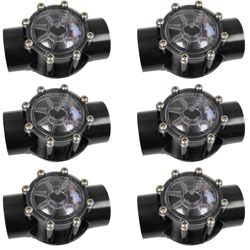 Jandy 1.5" to 2" 180 Degrees Check Valve Swimming Pool/Spa Plumbing (6 Pack)