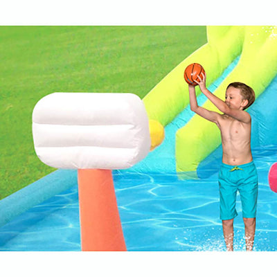 Kahuna Twin Peaks Outdoor Inflatable Backyard Kiddie Pool & Slide (2 Pack)