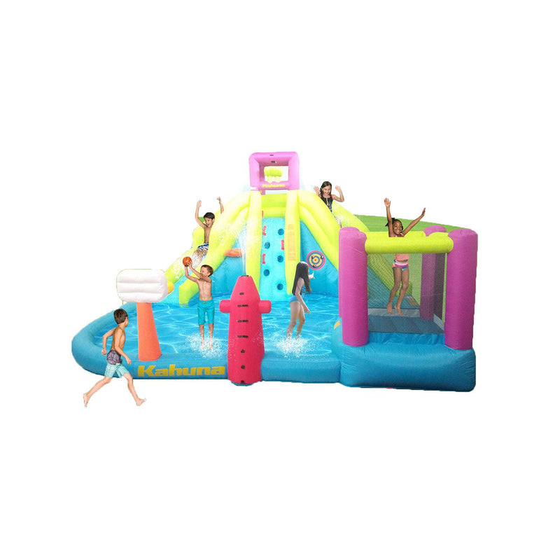 Kahuna 90778 Twin Peaks Outdoor Inflatable Backyard Kid Pool Slide Water Park