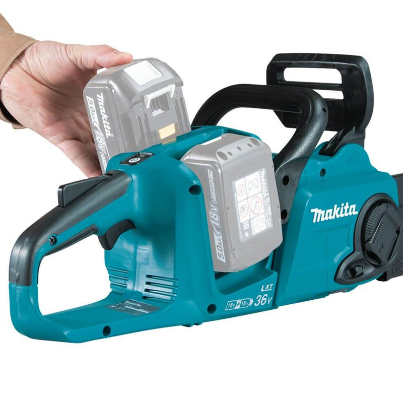 Makita 18V X2 LXT Lithium-Ion Battery Brushless Cordless 14 Inch Chain Saw Tool