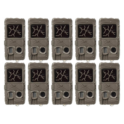 Cuddeback Dual Flash Invisible Infrared Scouting Game Trail Camera (10 Pack)