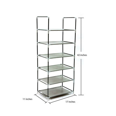 Origami Steel Framed 6 Tier Multi Purpose Home Garage Shelf Rack Stand (6 Pack) - VMInnovations