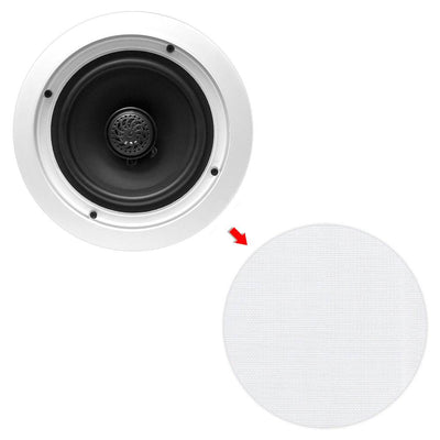 Pyle Home 6.5 Inch 250W 2 Way In Wall In Ceiling Stereo Speaker, Pair (2 Pack)