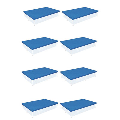 Bestway 87" x 59" Rectangle Above Ground Swimming Pool Cover (8 Pack)