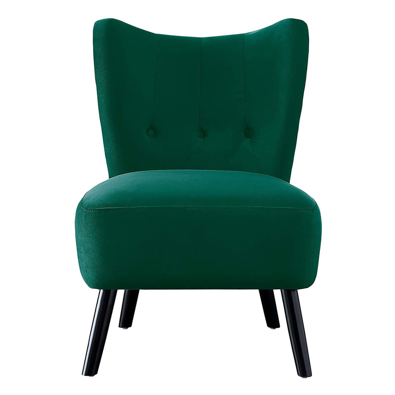 Homelegance Imani Velvet Home Accent Upholstered Chair, Green (For Parts)