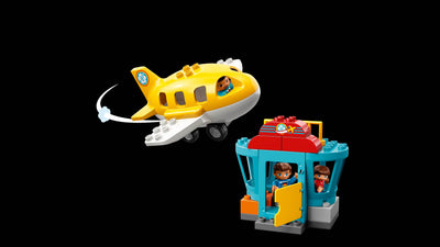 LEGO DUPLO 29 Piece Town Airport Travel Building Kit Toddler Playset (2 Pack)
