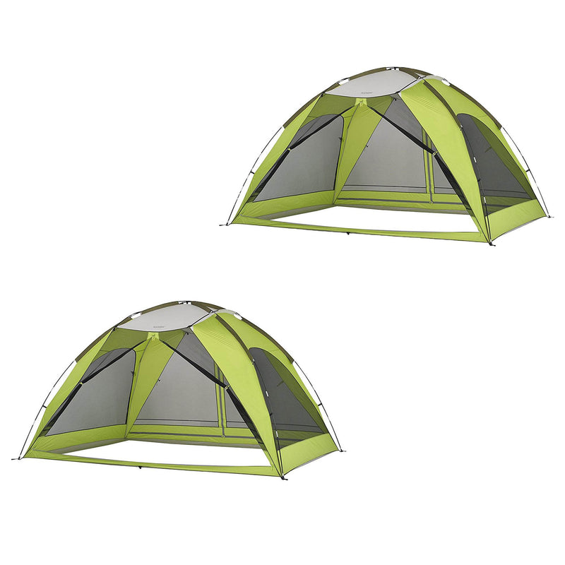 Wenzel Solaro Outdoor Screen Shade House Canopy Shelter Tent, Green (2 Pack)