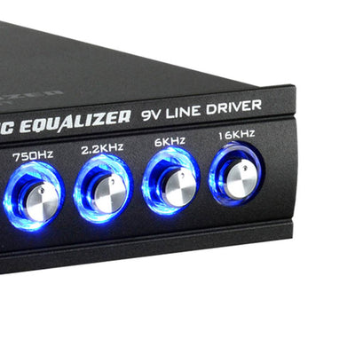 Audiopipe EQ-709X 7 Band 9.V Half DIN Graphic Car Audio Equalizer EQ (2 Pack)