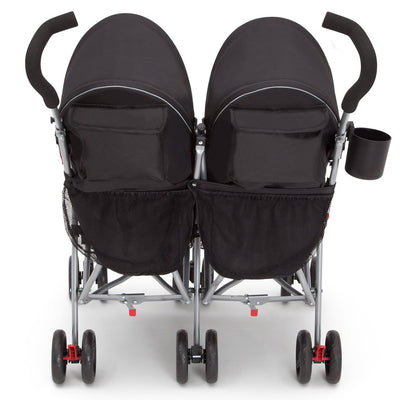 Delta Children LX Plus Side x Side Lightweight Double Stroller, Red Triangular