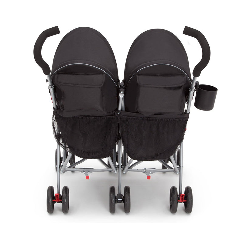 Delta Children LX Plus Side x Side Lightweight Double Stroller, Red Triangular