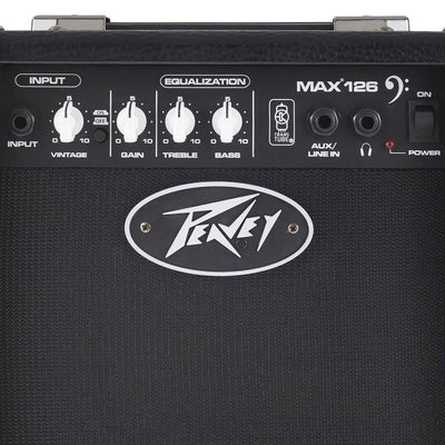 Peavey Max 126 6.5" Compact Vented 10W Heavy Duty Bass Guitar Combo Amp (4 Pack)
