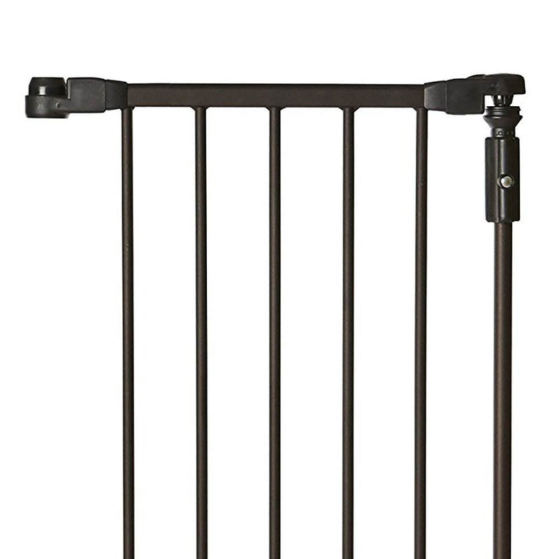 North States 15-Inch Bronze Extension Piece for Deluxe Decor Gate (2 Pack)