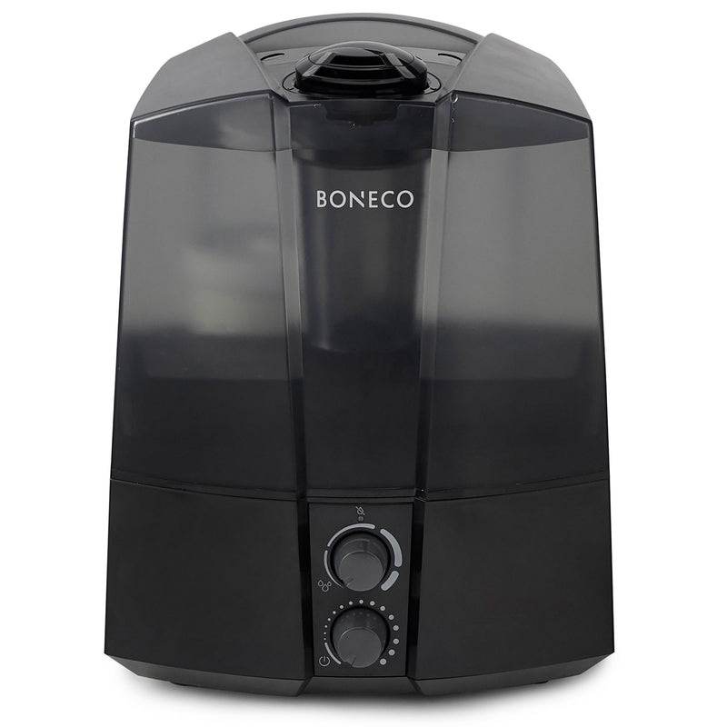 Boneco 7145 Ultrasonic Micro Fine Mist Auto Shut Off Compact Humidifier, Black