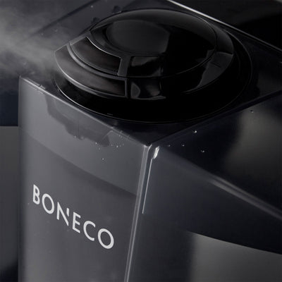 Boneco 7145 Ultrasonic Micro Fine Mist Auto Shut Off Compact Humidifier, Black