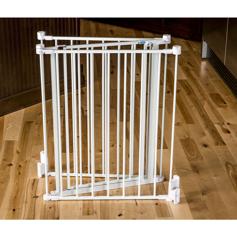 Regalo Flexi Gate Extra Wide Metal Walk Through Baby Gate (Open Box) (2 Pack)