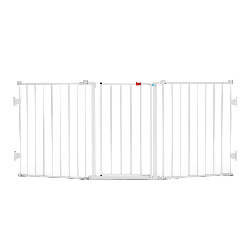 Regalo Flexi Gate Extra Wide Metal Walk Through Safety Baby Gate (Open Box)