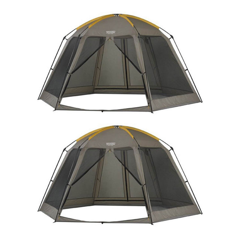 Wenzel 14x12 Foot Biscayne Light Portable Spacious Screen House Tent (2 Pack)