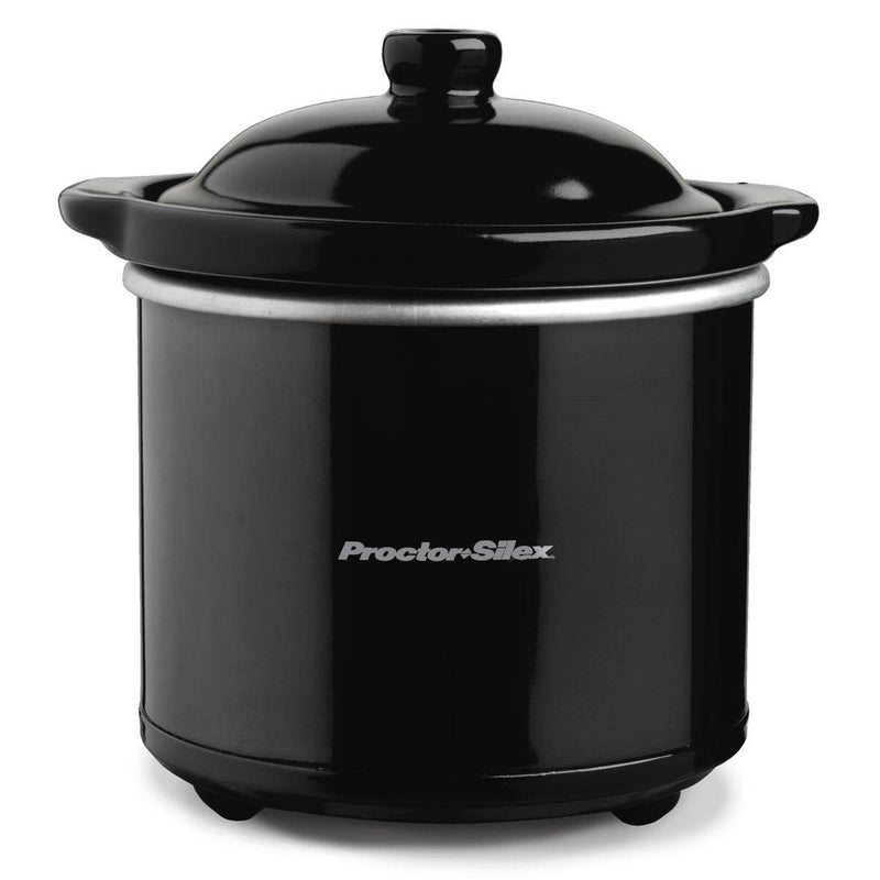 Proctor Silex 2 Cup Compact Ceramic Party Dip and Food Warmer, Black (4 Pack)