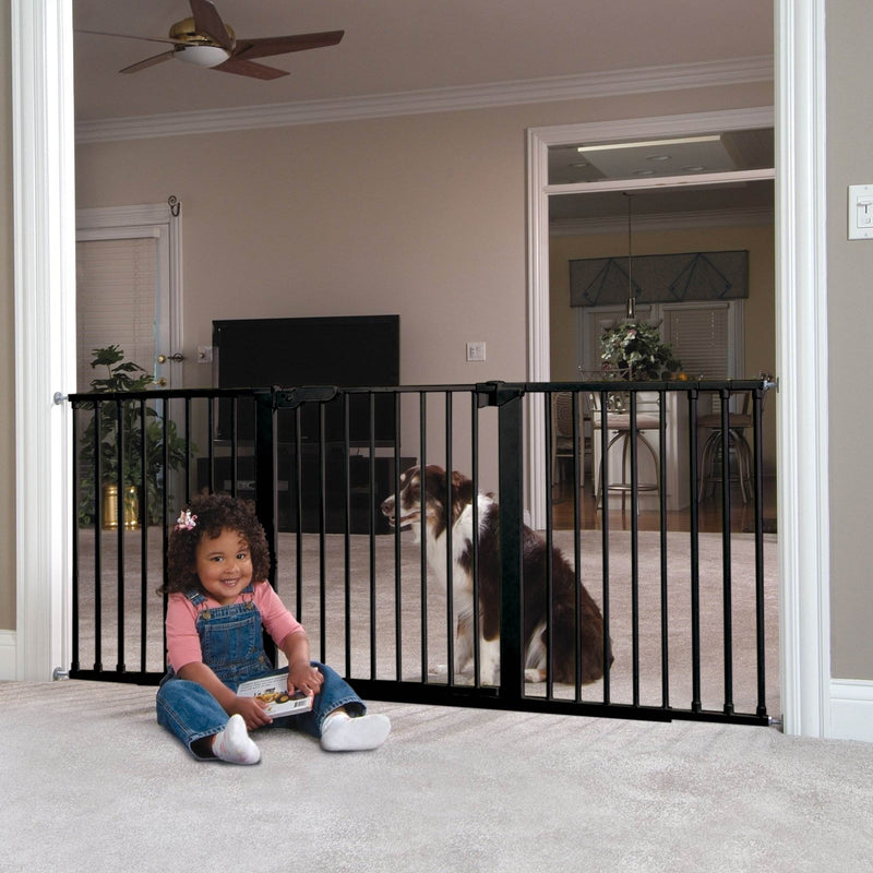 KidCo G1001 Gateway Steel Baby and Kids Doorway Safety Gate, Black (3 Pack)