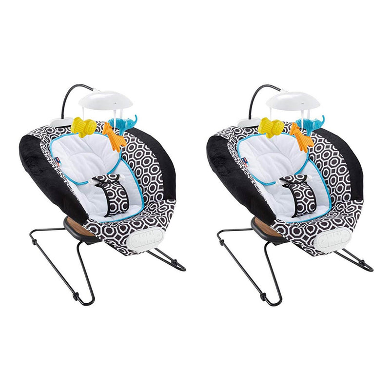 Fisher-Price Jonathan Adler Deluxe Bouncer w/ Music and Soothing Bounce (2 Pack)