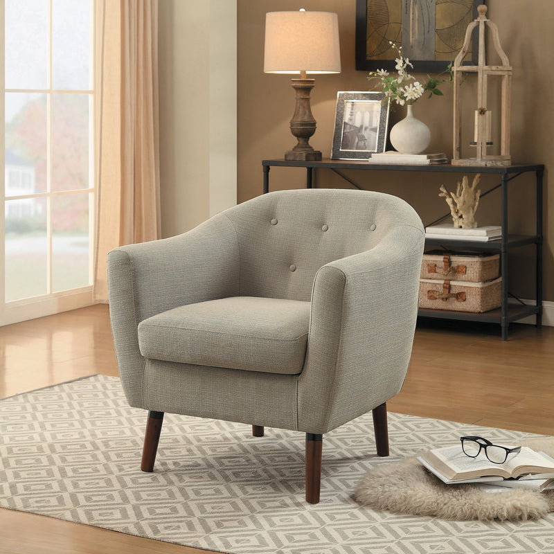 Homelegance 31 Inch Lucille Collection Single Living Room Accent Chair, Beige