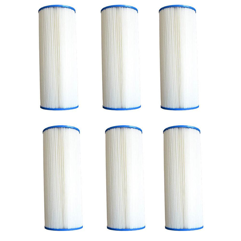 Pleatco Advanced Pool Filter Replacement Cartridge, MicroStar Clear (6 Pack)