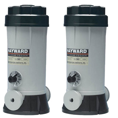 Hayward Above Ground Swimming Pool Off Line Chemical Chlorine Feeder (2 Pack)